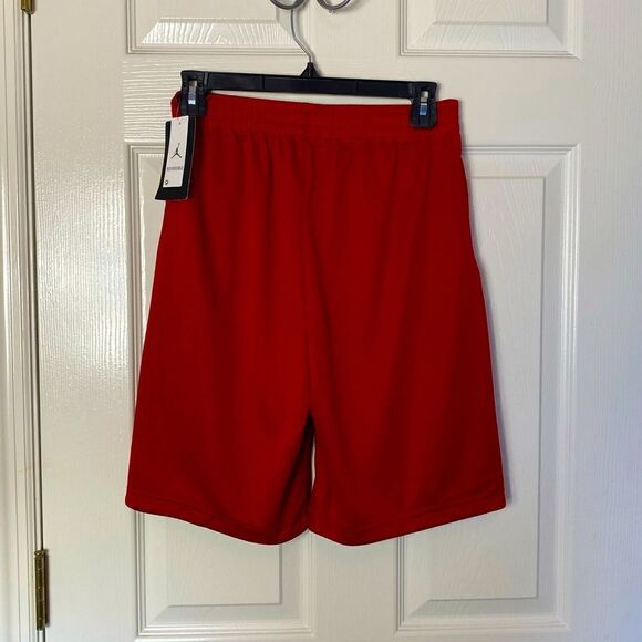Jordan Air Boys Large Red/Black Reversible Shorts - Picture 2 of 7
